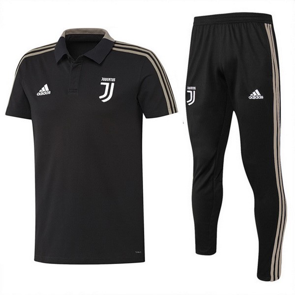 Polo Juventus Conjunto Completo 2018/19 Negro Marron